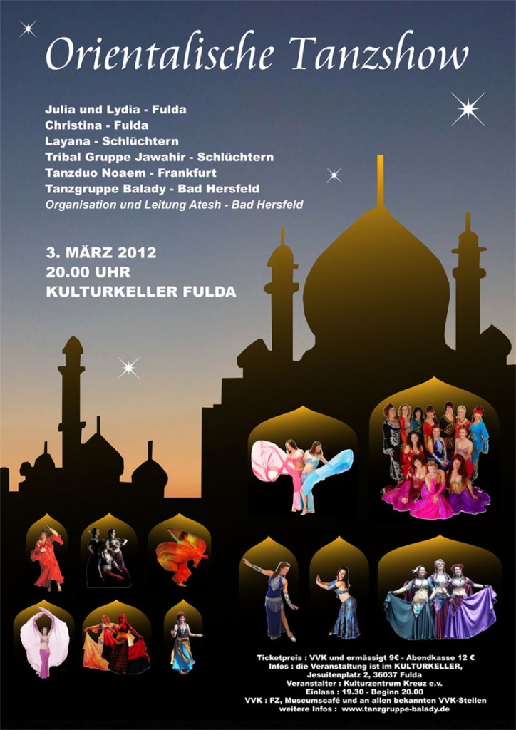 Orientalische Tanzshow in Fulda 3. März 2010
